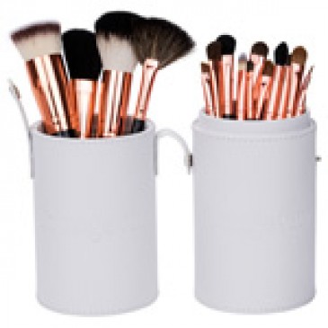 Mineral Makeup Brush Kit - White Case