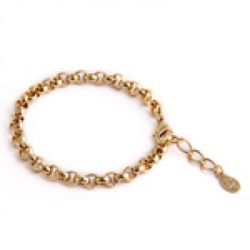 Nickel-Safe Gold Rolo Bracelet