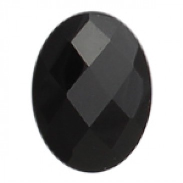 Black Agate Oval Stone