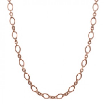 Alternating Textured Link Rose Gold