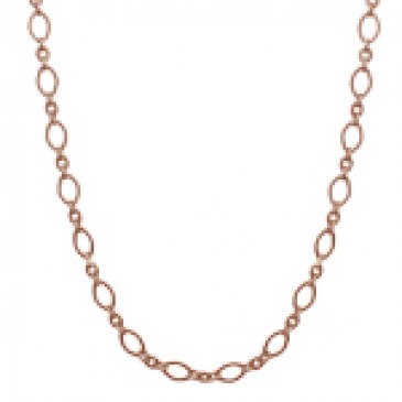 Alternating Textured Link Rose Gold