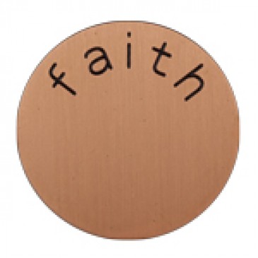 Faith Medium Rose Gold Coin