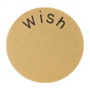 Wish Large Gold Coin