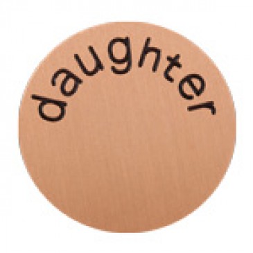 Daughter Large Rose Gold Coin