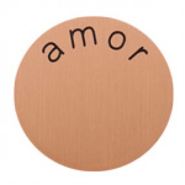 Amor Large Rose Gold Coin