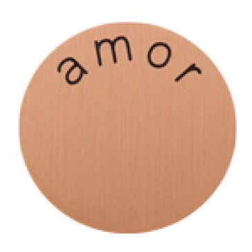 Amor Medium Rose Gold Coin