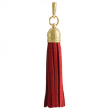 Red Leather Tassel