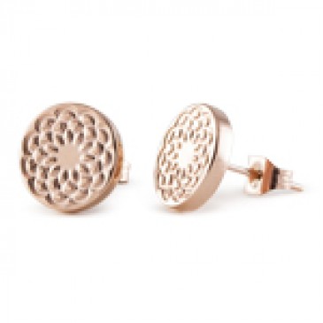 Rose Gold Flower Studs