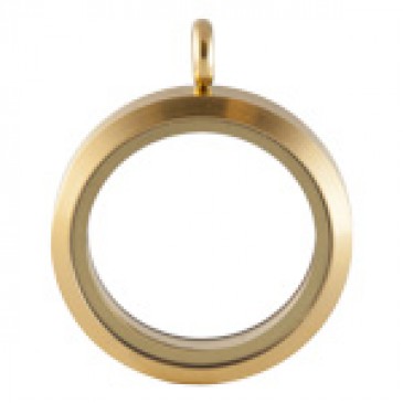 Large Matte Gold Locket