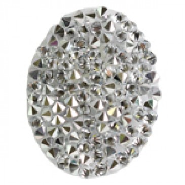 Oval Hematite Crystal Embellishment