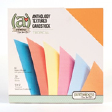 *50% OFF* Anthology Textured Cardstock Pack - Tropical (30 sheets) *SALE* WHILE SUPPLIES LAST