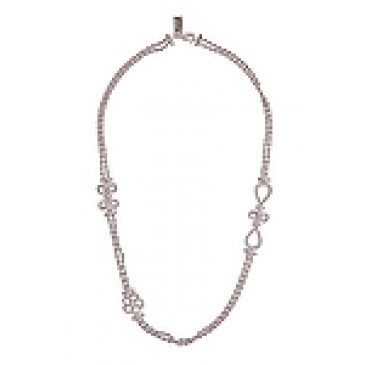 Everlasting Silver Tone Necklace