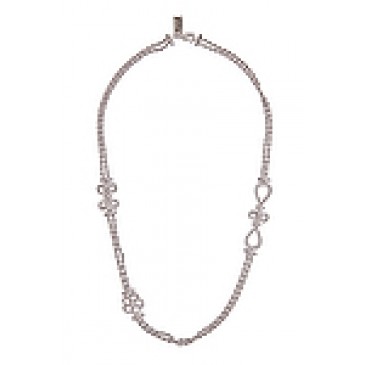 Everlasting Silver Tone Necklace