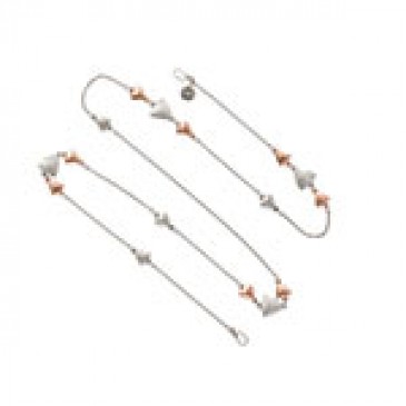 Arrows Classic Silver/Rose Gold Long Necklace