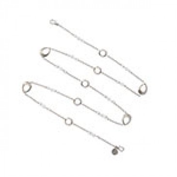 Teardrop Classic Silver Long Necklace