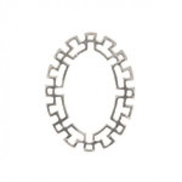 Mayan Silver Oval Frame