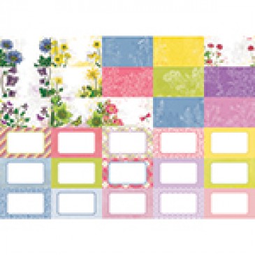 Pocket Floral Flourish Journal Cards by Katie Pertiet- Set 30