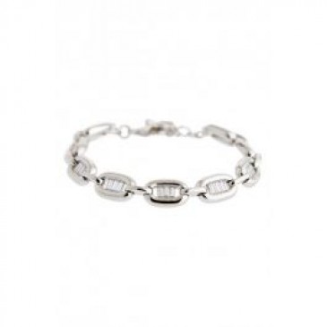 Radiant Silver Tone Bracelet